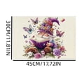 thumbnail image 3 of Polyester Gnome Floral Table Placemat, Heat Resistant Stain Proof Table Mat for Dining Kitchen, Multicolor, 45 x 30 cm, 1 Pack, 3 of 6