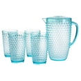 thumbnail image 3 of GBS Home Malone 5 Piece Plastic Pitcher and Tumbler Set in Light Blue, 3 of 6