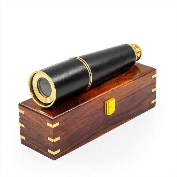 32" Nautical Spyglass (Polished Brass - With Box)