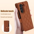 thumbnail image 4 of for Samsung Galaxy Z Fold 6 Wallet Case with S Pen Holder & Crossbody Lanyard & Wrist Strap, Shockproof Flip Kickstand Stylish PU Leather Protective Cover for Samsung Galaxy Z Fold 6, Brown, 4 of 11