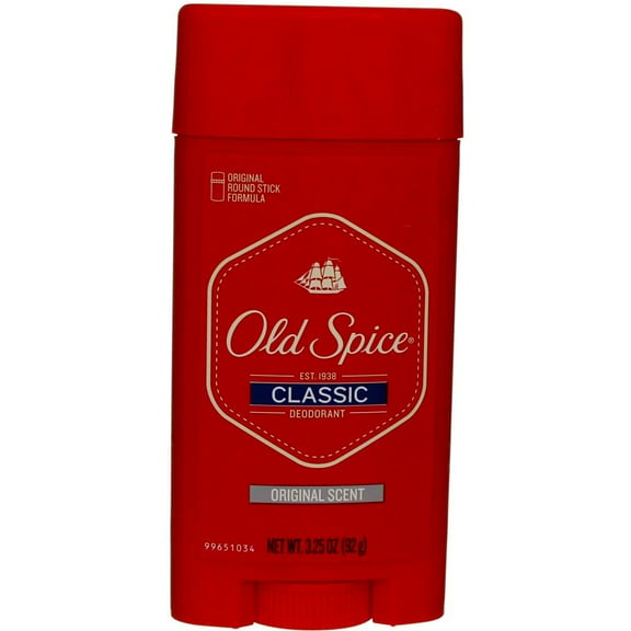 Old Spice Classic Deodorant Stick, Original 3.25 oz, 3-Pack