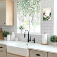 thumbnail image 5 of Eucalyptus Leaves Tie Up Curtains for Windows, Adjustable Balloon Window Shades, Green Summer Botanical Weeping Kitchen Window Treatments Farmhouse Short Curtains with Rod Pocket 42"x45", 5 of 8