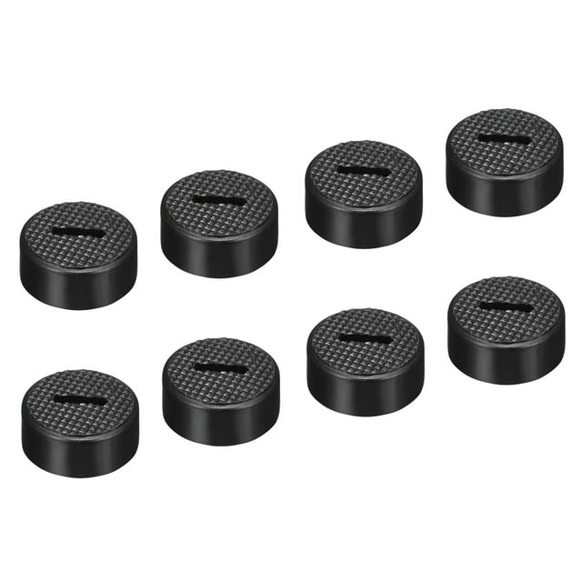Carbón Cepillo Soporte Tapa Motor Eléctrico Cepillo Plástico Cubierta Rosca Negro 19mm OD 15 ID 8mm Altura, Paquete de 10