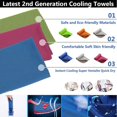 thumbnail image 6 of Sport Cooling Towel Microfiber Instant Cool Ice Face Towels For Swimming Yoga Running Quick-dry Sweat Towels X0H3, 6 of 8