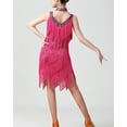 thumbnail image 5 of Vintage Beaded 20s 1920's Flapper Great Gatsby Style Party Dresses Pink, 5 of 5