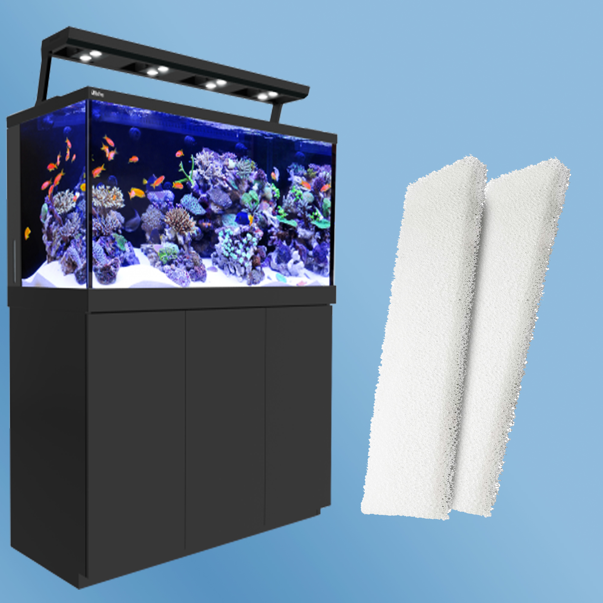 Qzbhct 16 Pcs Foam Filter Pads for Fluval 404 405 406 407 Canister Filter Aquarium Bio Sponge