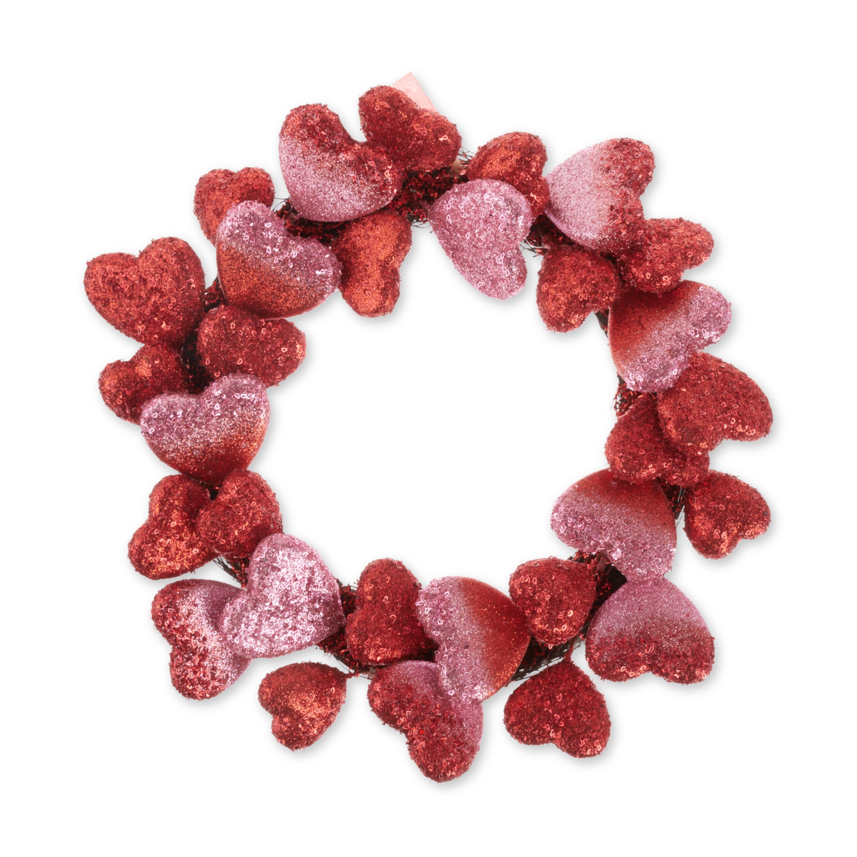  Crowye 60 Pcs Valentine Glittered Puffy Heart Picks