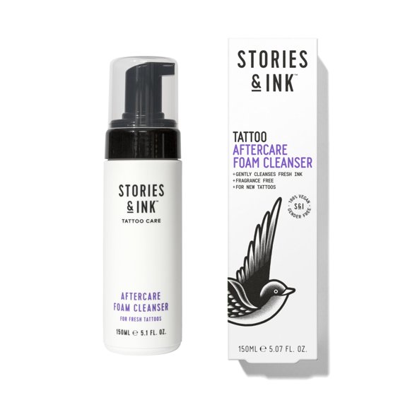 Limpiador en espuma para cuidado posterior Tattoo Care Stories & Ink, 150 ml