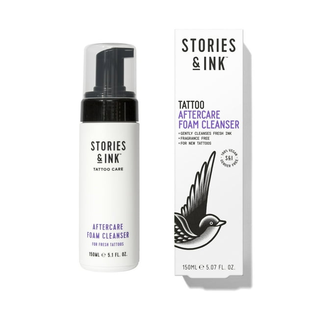 Limpiador en espuma para cuidado posterior Tattoo Care Stories & Ink, 150 ml