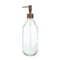 thumbnail image 4 of RAIL19 Vintage Inspired Glass Soap Dispenser w/ Chrome Rustic Pump, 4 of 4