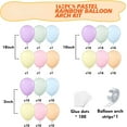 thumbnail image 2 of HH Pastel Rainbow Balloon Arch Kit, 162Pcs Macaron Assorted Colorful Party Balloon Garland Kit for Baby Shower, Wedding, Engagements, Birthday, Gender Reveal, Anniversary, Easter Decorations, 2 of 15