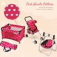 thumbnail image 3 of Set de cochecito para bebé The New York Doll, 18 pulgadas, rosa, 3 of 6