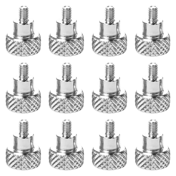 12 tornillos para prensatelas, tornillo de mariposa, mantenimiento de prensatelas, montaje de carpeta, cabeza grande Longitud de rosca 5 mm