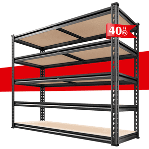 Reibii Heavy-Duty 5-Tier Garage Shelving, 72"H