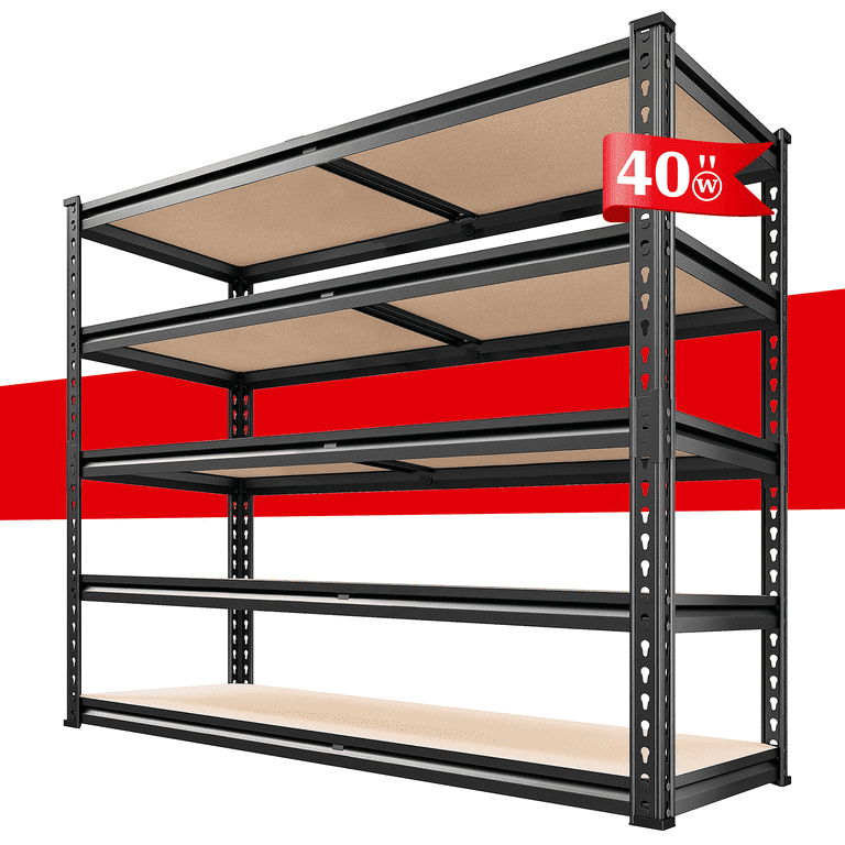 Reibii Heavy-Duty 5-Tier Garage Shelving, 72"H photo 1