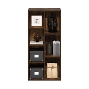 Furinno LUDER 7-Cube Reversible Open Shelf in Amber Pine