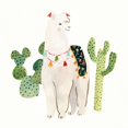 thumbnail image 2 of Borges, Victoria 26x26 White Modern Wood Framed Museum Art Print Titled - Sweet Alpaca I, 2 of 4