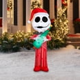 thumbnail image 2 of Lumière de Noël gonflable stylisée de Jack Skellington en tenue rouge avec un sapin de Noël Disney 27,559 po x 24,8031 po x 66,1417 po x 2,9988 lb, 2 of 6