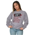 thumbnail image 3 of Funny Pessimist To Don't List Lazy Sweatshirt for Men or Women Brisco Brands X, 3 of 6