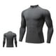 thumbnail image 1 of pstuiky camisa de manga larga para hombre, Chaqueta de malla deportiva de manga larga para hombre, informal, de color liso, para correr y fitness top de hombre l, 1 of 3