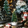 thumbnail image 4 of 3PCS Artificial Mini Christmas Tree with LED Light, Desktop Miniature Snow Pine Tree for Home Office Desktop Decor Winter Holiday Xmas Party Favors, 4 of 5