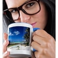 thumbnail image 2 of 3drose, Bahamas, Eleuthera Island, Tarpum Bay, Town Beach - Ca05 Wbi0412 - Walter Bibikow, 11oz Two-tone Blue Mug, 2 of 6