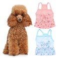 thumbnail image 4 of Pet Dress with Tiered Hem - Soft Comfortable, Bright Color - Summer Pet Cat Dog Bowknot Floral Dress - Daily Wear, 4 of 8