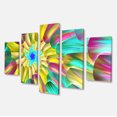 thumbnail image 2 of Spirales de Vitrail Multicolores - Impression sur Toile Florale, 2 of 3