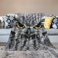thumbnail image 2 of Orinice   Sherpa  Throw Blanket- Owl Print Pattern, Lightweight Hypoallergenic Bed or Couch Soft Cozy Plush Blanket for Adults and Kids 60x80in, 2 of 6