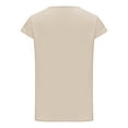 thumbnail image 5 of Summer Saving Wycnly Womens Blouses and Tops Dressy Casual Solid Button up Lightweight Comfy Pullover Tunic Shirts Summer Plain V-Neck Short Sleeve Cute Tees Tops Beige m, 5 of 7