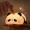 thumbnail image 6 of A Panda Night Light, LED Squishy Novelty Animal Night Lamp, 3 Level Dimmable Nightlight (Panda), 6 of 6