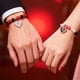 thumbnail image 4 of Pulseras de pareja con temática de San Valentín. Linda pulsera magnética ajustable para pareja. Regalo ideal para San Valentín. Pulsera de metal., 4 of 6
