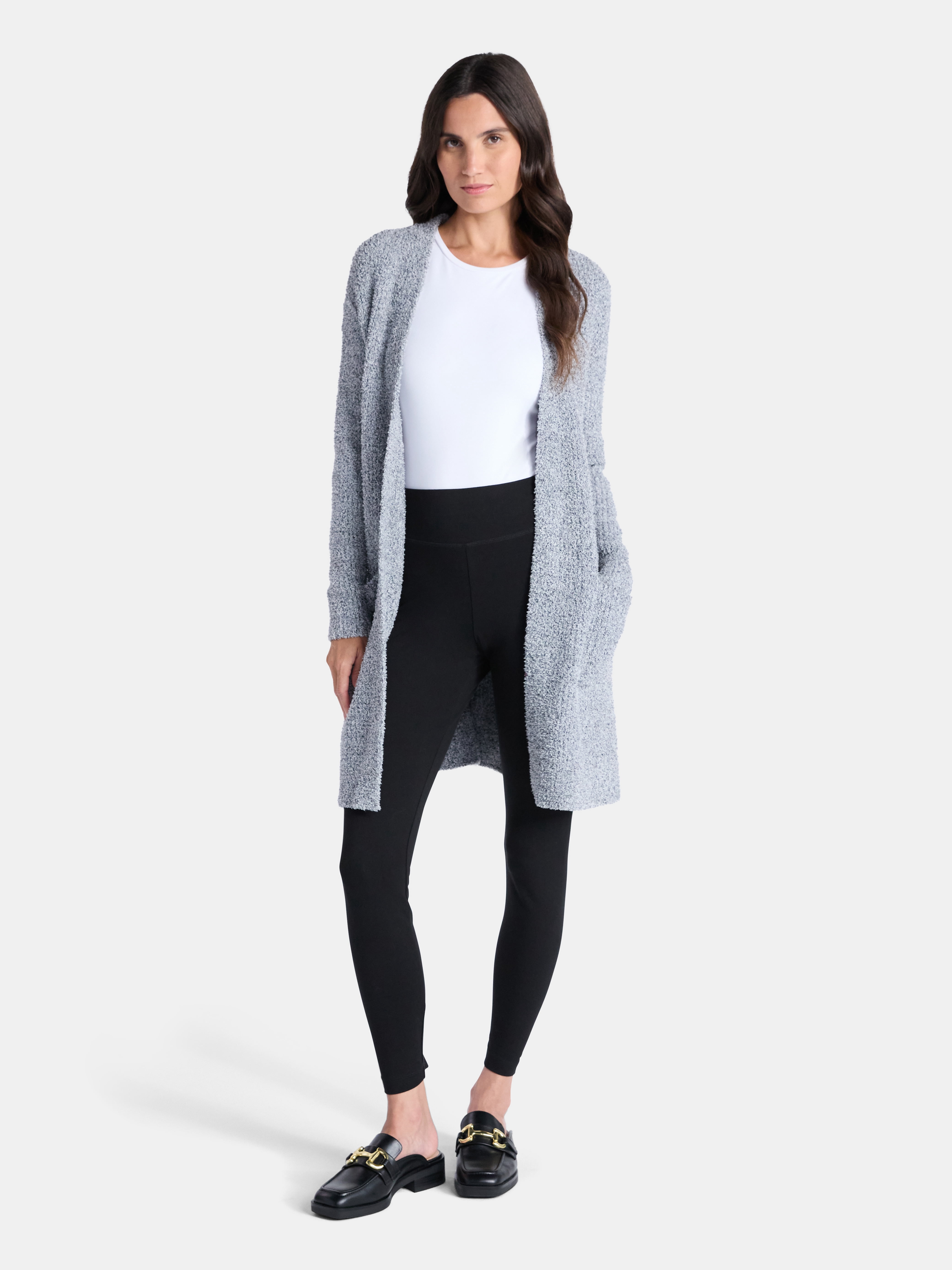 Time and Tru Women's High Rise Leggings, 27'' Inseam, 3-Pack, Sizes XS-XXXL
