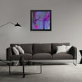 thumbnail image 3 of Stephen Chambers 20x20 Black Modern Wood Framed Wall Art Titled - Love Very Peri 1, 3 of 6