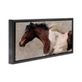 thumbnail image 3 of Stupell Industries Rustic Lodge Brown & White Horse Black Floating Frame Canvas Art, 25 x 11, by Nina Blue, 3 of 8