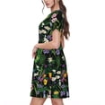 thumbnail image 2 of Vsdgher Camomille pour Femmes Été 2025 Décontracté Robes Midi Maxi Légères Manches Courtes Col Rond Robe de Plage, 2 of 6