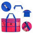 thumbnail image 6 of Kabaqoo Mesh Beach Bag, Mesh Tote Bag with 8 Small Pockets for Women Picnic Travel Pool, 6 of 7