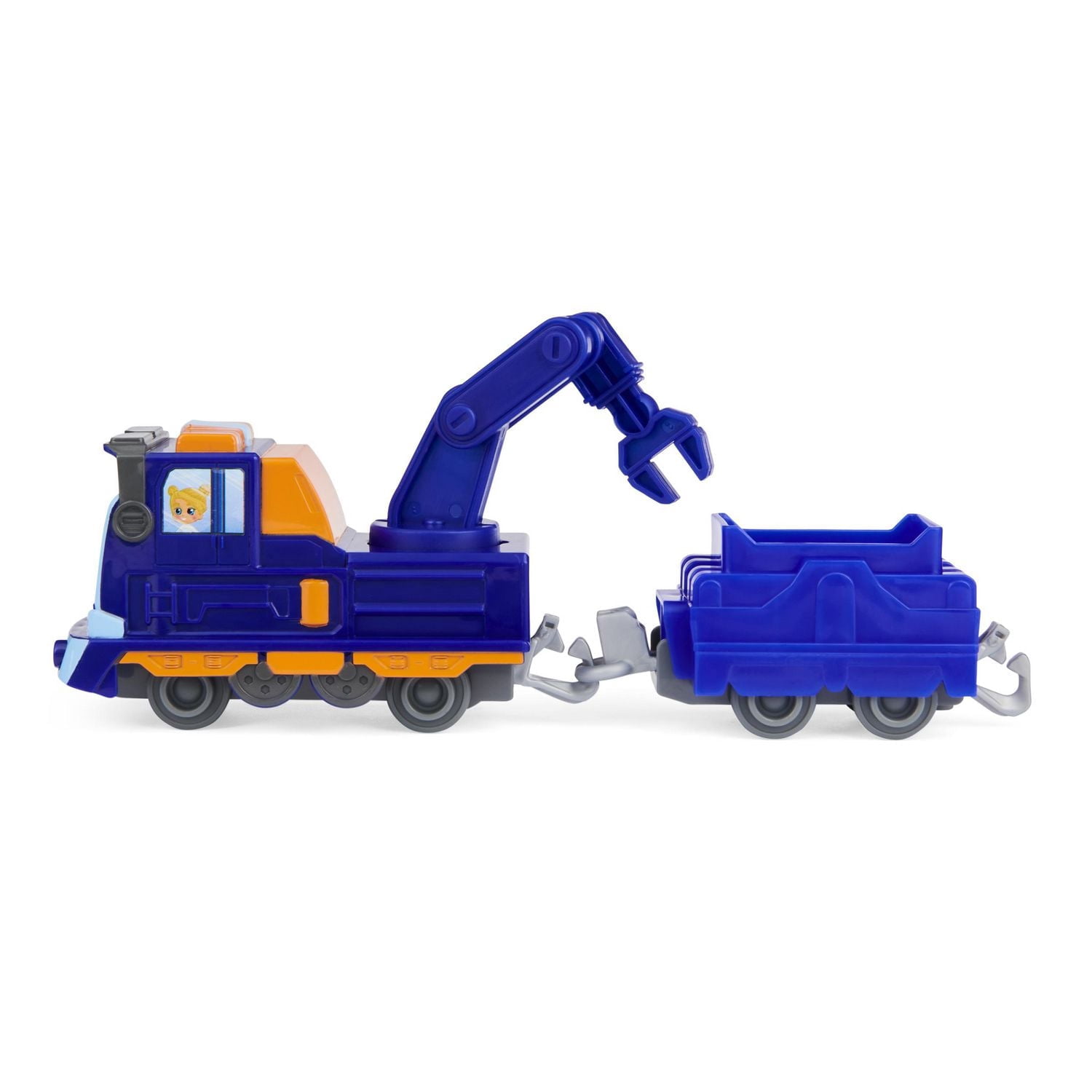 Mighty Express, Mechanic Milo Push and Go Toy Train with Cargo Car, Kids Toys for Ages 3 and up