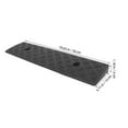 thumbnail image 2 of OULII 2Pcs Vehicle Curb Ramp Black Rubber for Drivers Stairs Vibration Reduction, 2 of 8