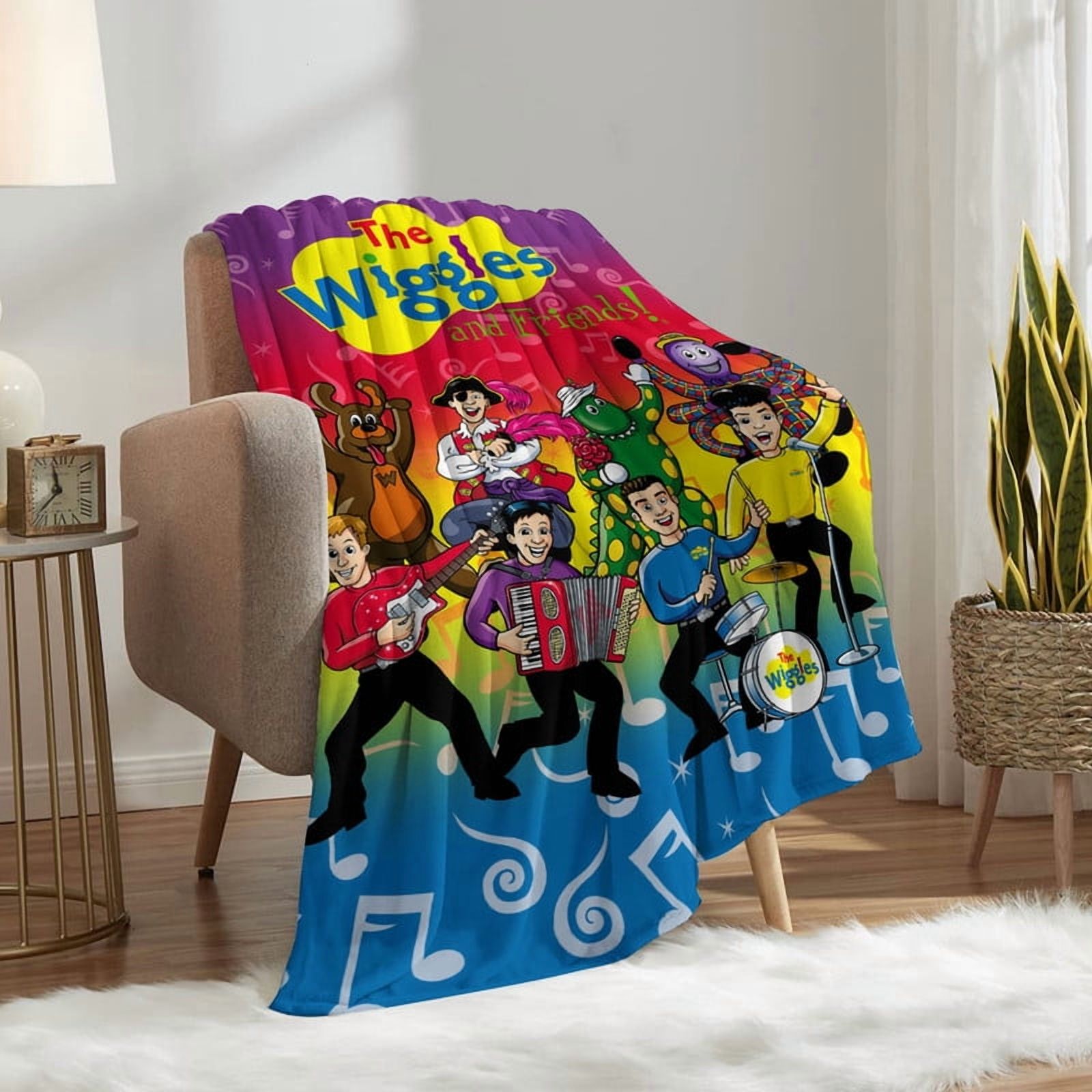 the wiggles Anti Pilling Flannel Blanket Gifts for Fans Lover Girls Boys Women Present Hoodie Him Bed 30"x40"