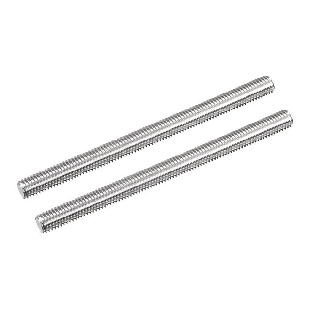 Unique Bargains Fully Threaded Rod M8 x 110mm 1.25mm Thread Pitch 304 Stainless Steel Right Hand Threaded Rods Bar Studs 2 Pack