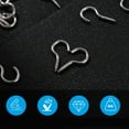 thumbnail image 3 of 100 Pcs Metal Hooks Screw Hooks Cup Hooks Screw Ceiling Hooks, 3 of 6