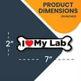 thumbnail image 6 of Magnet Me Up I Love My Lab Dog Bone Magnet Decal, 2x7 In, Vinyl Automotive Magnet, 6 of 7