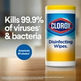 thumbnail image 4 of Clorox 75-Count Crisp Lemon/Fresh Scent Disinfecting Wet Wipes (3-Pack)x2, 4 of 13
