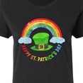 thumbnail image 4 of Inktastic Happy St. Patrick's Day Rainbow and Hat Women's T-Shirt, 4 of 5