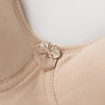 thumbnail image 6 of Women 1-Pack Large Size Solid Color Front Buckle Bra, Bras, Ladies Underwear, Wirefree No Underwire Seamless Daily Bra, Soft Support Comfortable Smoothing, Plus Size Big Bust,, 6 of 9