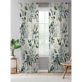 thumbnail image 5 of Sheer Curtains 96 Inches Long, Spring Flowers Semi Sheer Curtains Light Filtering Window Treatment, Watercolor Floral Leaves Botanical Beige Privacy Voile Drapes for Living Room Bedroom 52x96 Inch, 5 of 7