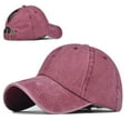 thumbnail image 6 of SPRING PARK Vintage Solid Color Anti UV Outdoor Sports Ponytail Hat Baseball Cap Men Women, 6 of 7