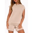 thumbnail image 3 of PRETTYGARDEN Women's 2 Piece Lounge Shorts Sets Summer Travel Outfits Casual Beach Vacation Clothes Matching Sweatsuits, 3 of 10
