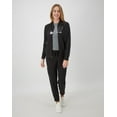 thumbnail image 5 of Hanes Womens Scrubs Bomber Scrub Jacket, Comfort Fit, Snap & Zip Pockets, Sizes XS-3XL, 5 of 11